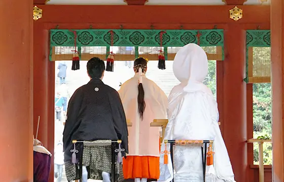 神社での結婚式